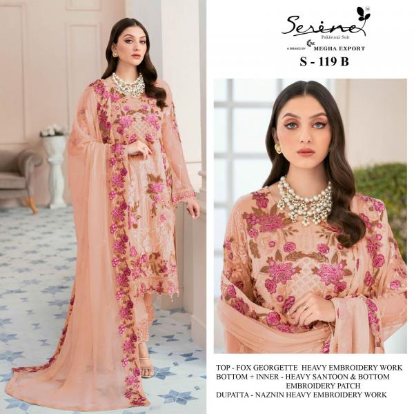 Serine S 119 Festive Georgette Designer Pakistani Suit Collection